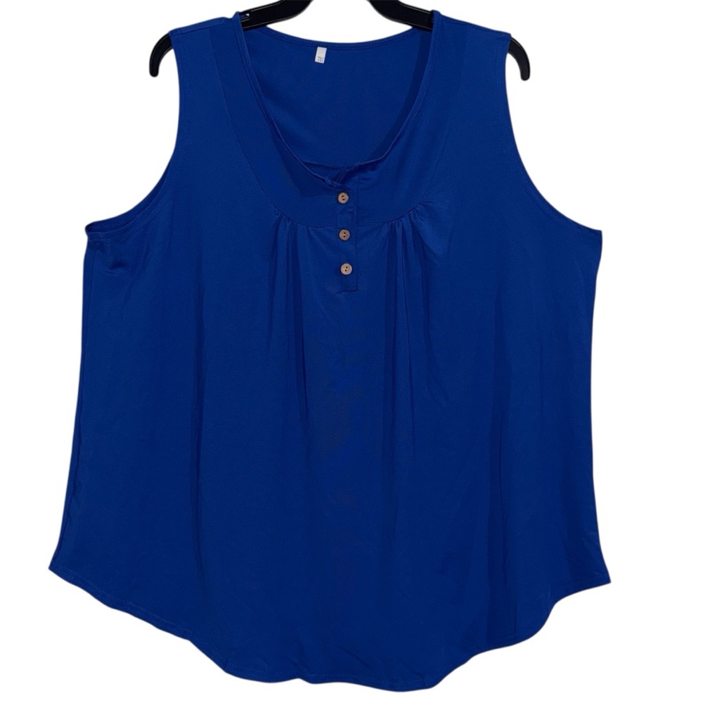 Unbranded Women’s blue sleeveless blouse size 3XL